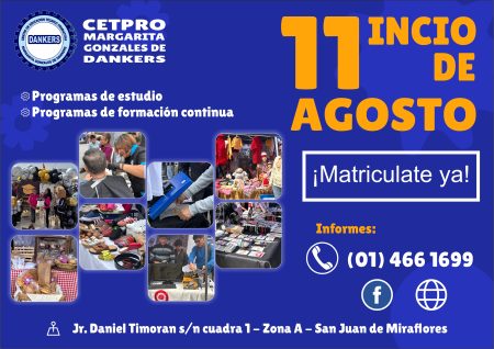 INICIO DE CLASES – Lunes 11 de agosto